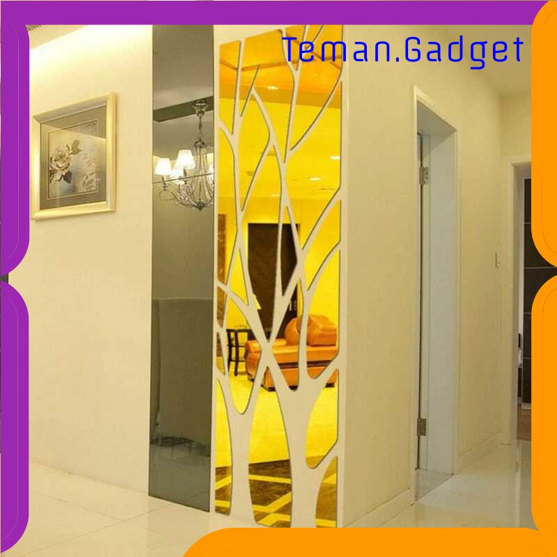 TG -  ART SOLEDI Sticker Cermin Dekorasi Dinding 3D Acrylic 1000 x 280 mm - SL100