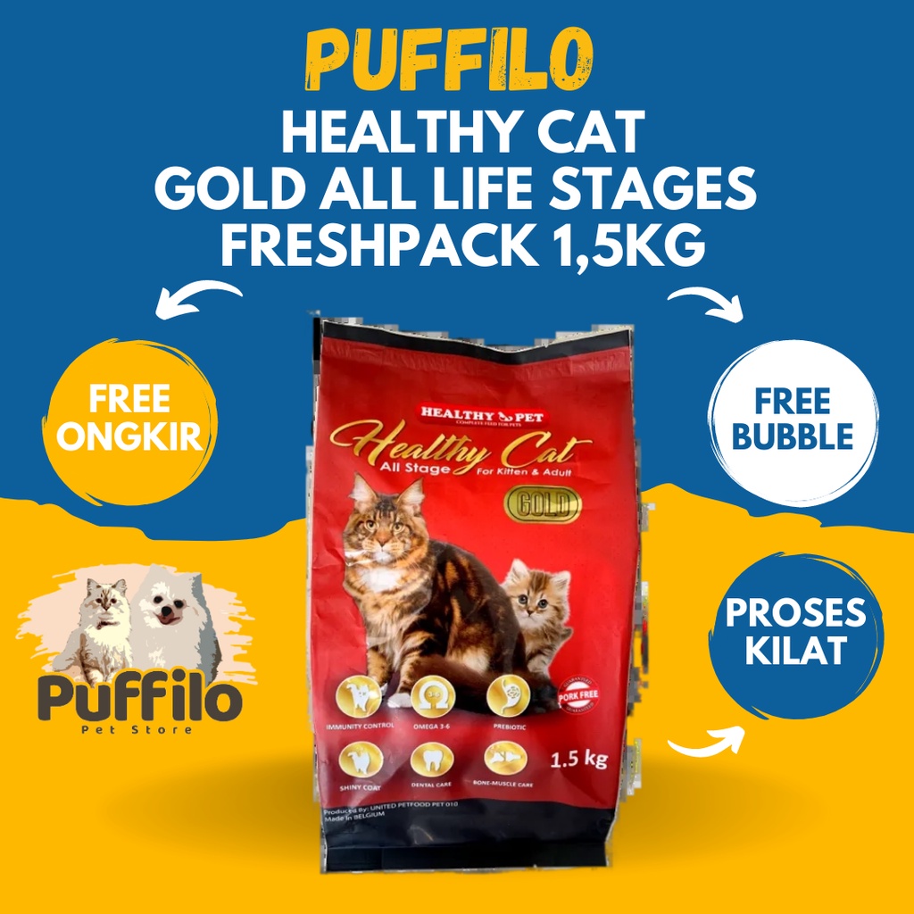 Healthy Cat Gold All Life Stage Freshpack 1.5 Kg