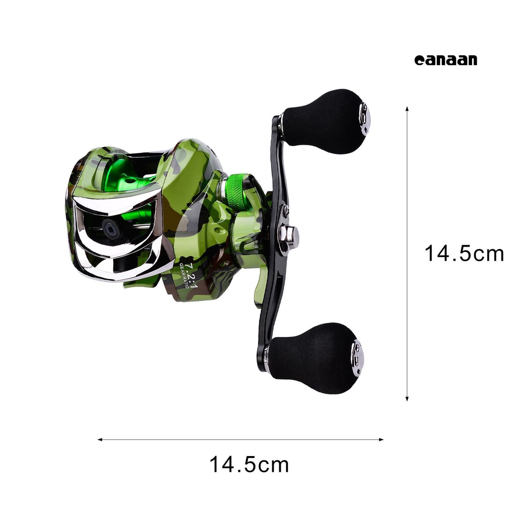 Cnn-7: 2:1 Spinning Reel18+1BB Tangan Kiri/Kanan Metal ic Rem Fishing Casting Reel Untuk Memancing Luar Ruangan