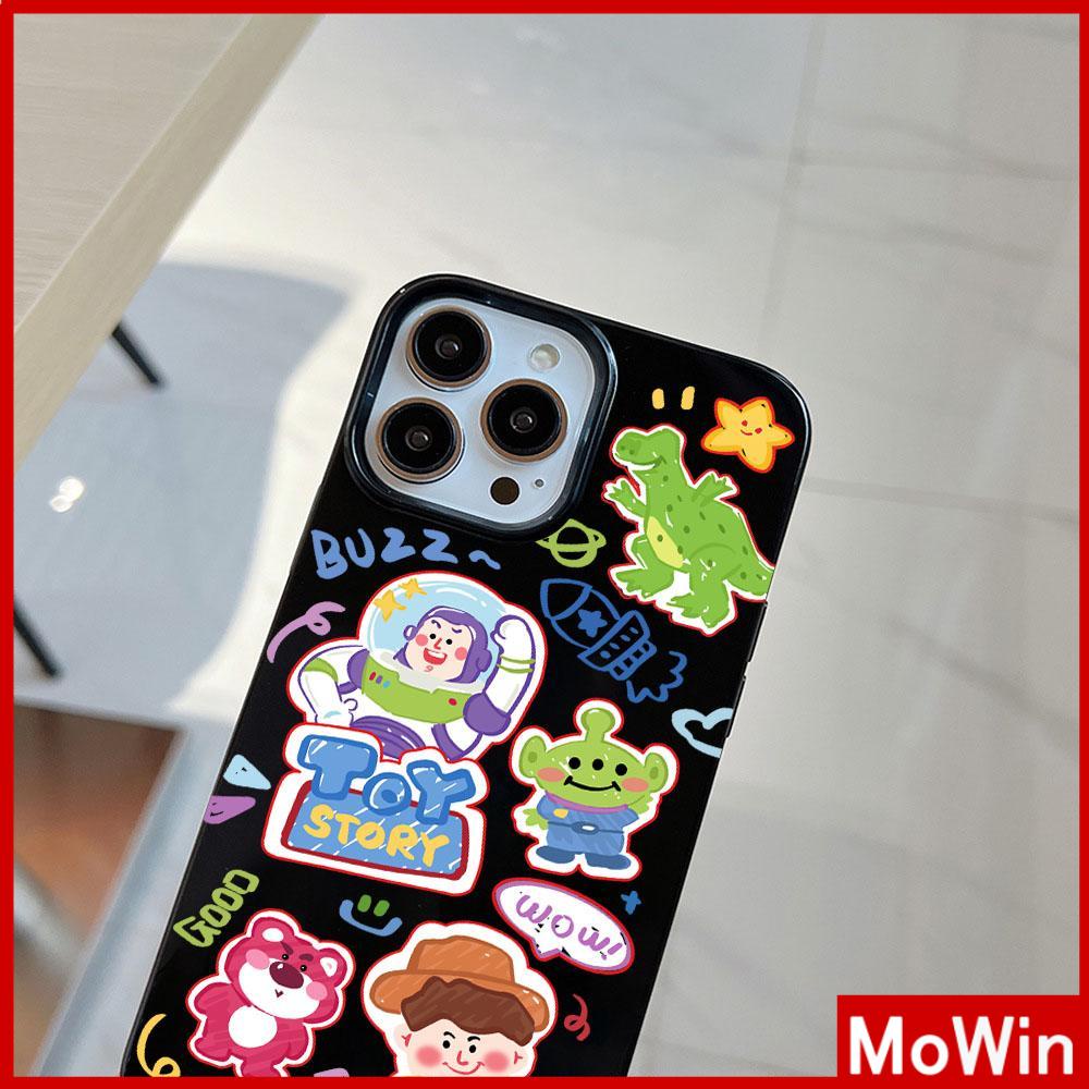 For iPhone 14 Pro Max iPhone Case Black Glossy TPU Soft Case Shockproof Protection Camera Cute Cartoon Compatible with iPhone 13 Pro max 12 Pro Max 11 xr xs max 7Plus 8Plus