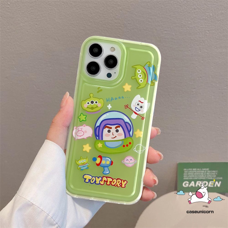 Casing Ponsel Toy Story Lucu Kompatibel Untuk IPhone 7Plus 11 14 13 12 Pro MAX XR 6 6S Plus X XS MAX Kartun Buzz Lightyear Alien Shockproof Airbag Tpu Cases Soft Cover