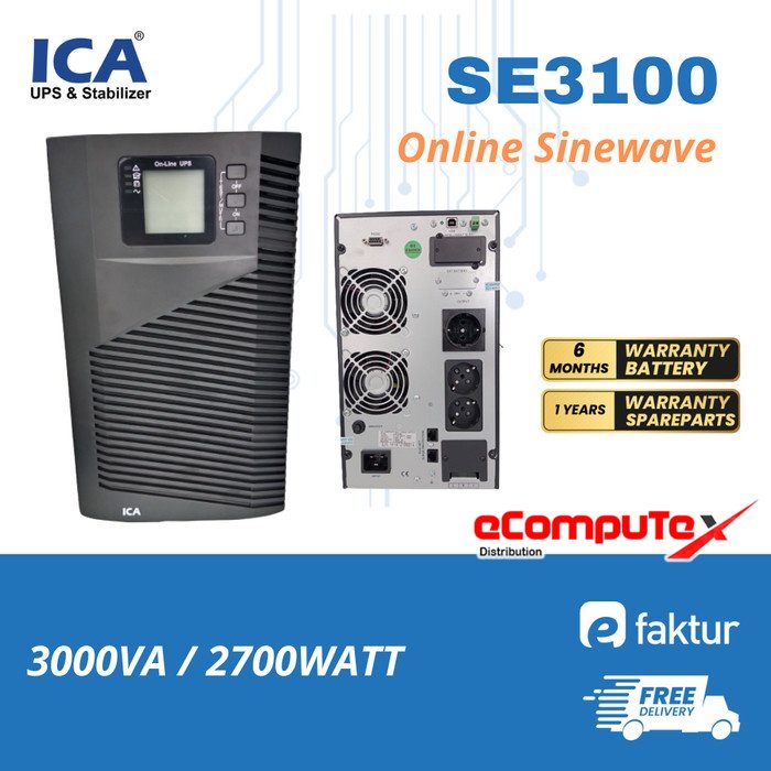 UPS ICA SE-3100 SE3100 3000VA / 2700WATT GARANSI RESMI