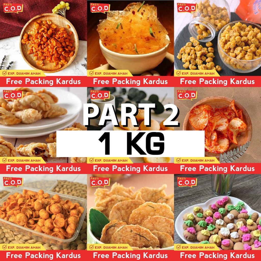 

TERMURAH snack kiloan makanan ringan 1 KG jajanan jadul zaman now pedas manis gurih asin renyah