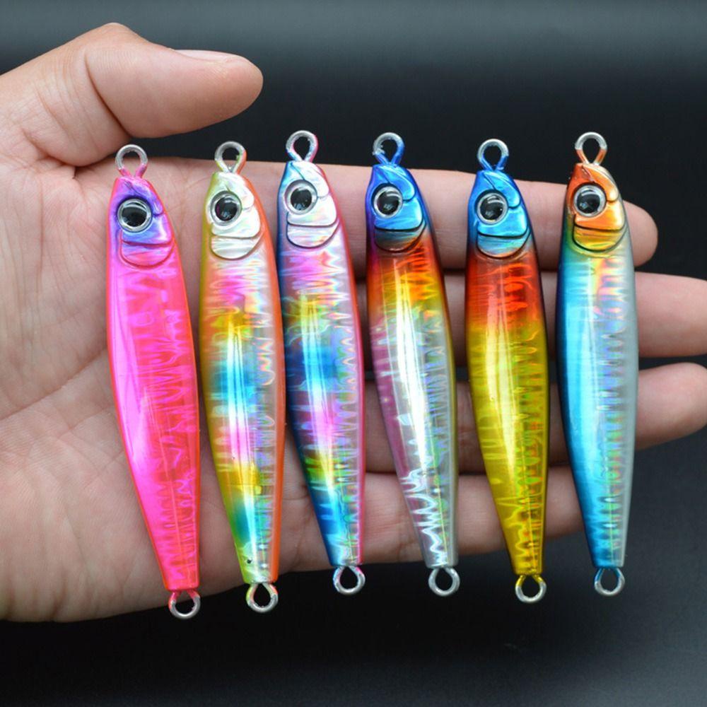 TOP Metal Fishing Lure 3d printed Ikan Kecil Warna Warni 45g 60g Spanyol