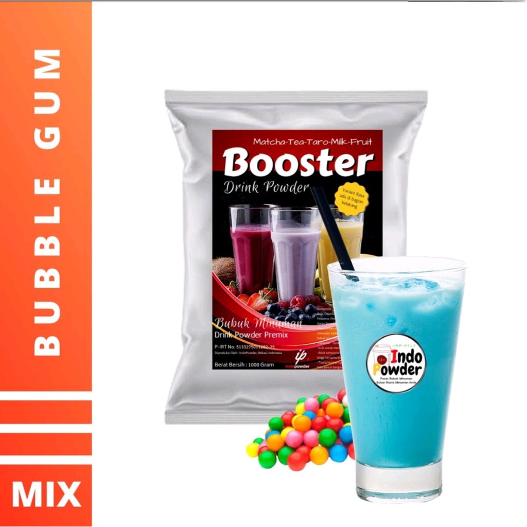 Bubuk minuman BUBBLE GUM BLUE 1 Kg / Bubuk PERMEN KARET BIRU Powder 1 Kg