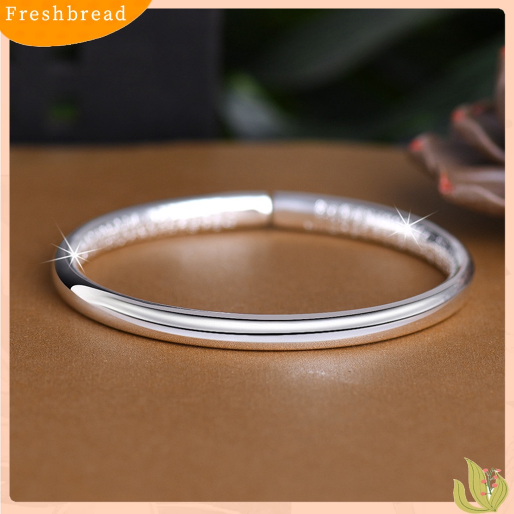 &lt; Freshbread &gt; Perhiasan Unisex Bangle Opening Adjustable Gaya Etnik Kilau Cerah Gelang Untuk Pesta