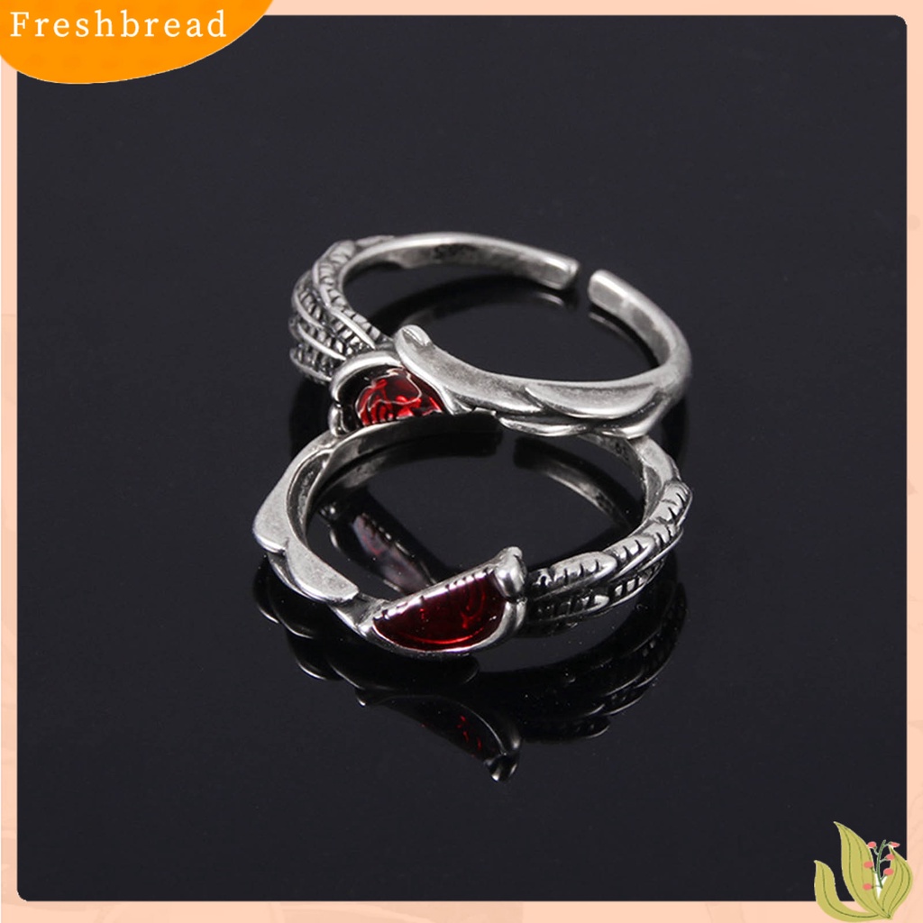 &lt; Freshbread &gt; 2Pcs Cincin Jari Minimalis Vintage Retro Pembukaan Yang Dapat Disesuaikan Halus Menghias Tembaga Brkoen Specie Wanita Rings Perhiasan Aksesori