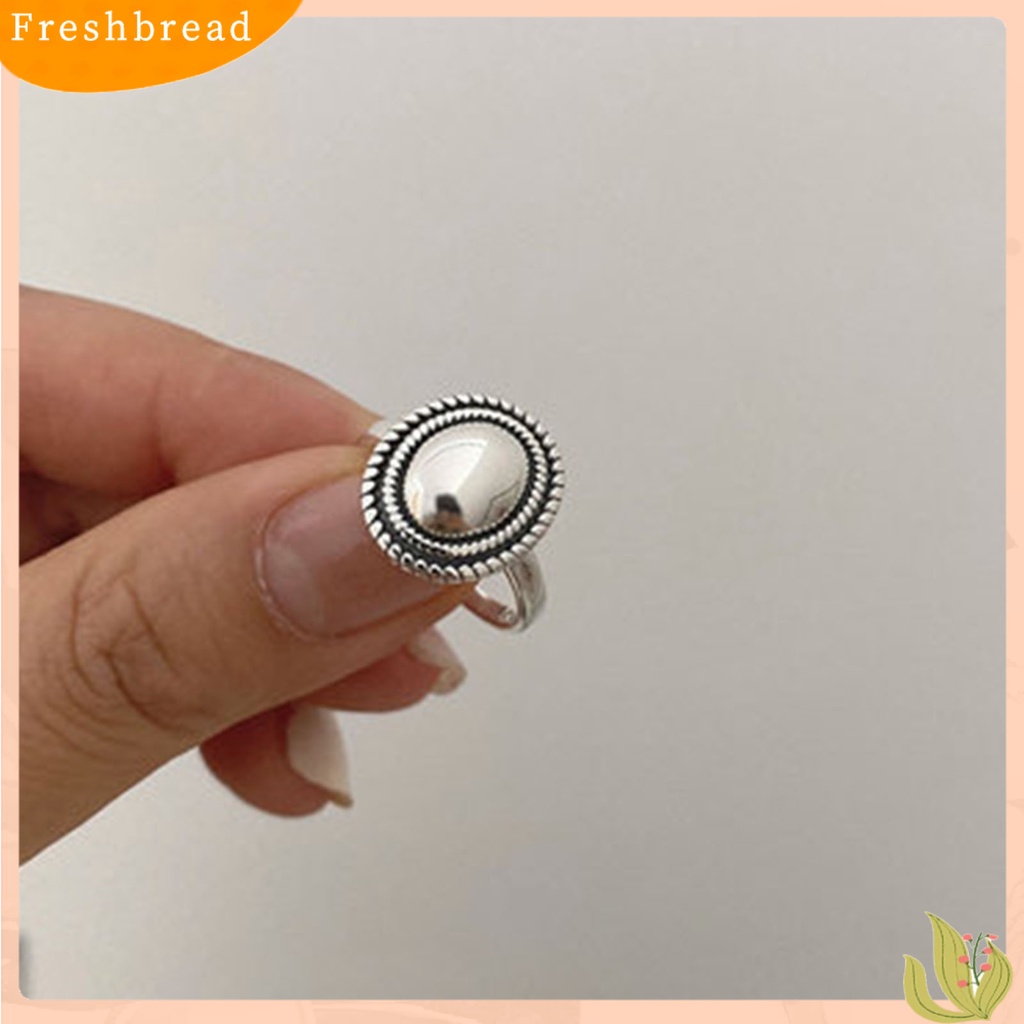 &lt; Freshbread &gt; Adjustable Indah Pernikahan Band Tahan Aus Antik Memutar Pembukaan Cincin Pesona Perhiasan