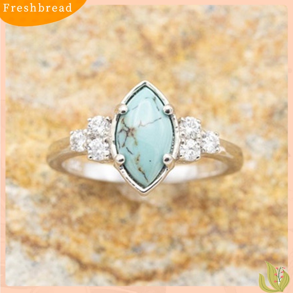 &lt; Freshbread &gt; 3Pcs/Set Wanita Cincin Set Faux Turquoise Stone Indah Mata Kucing Wanita Circlet Set Untuk Hadiah