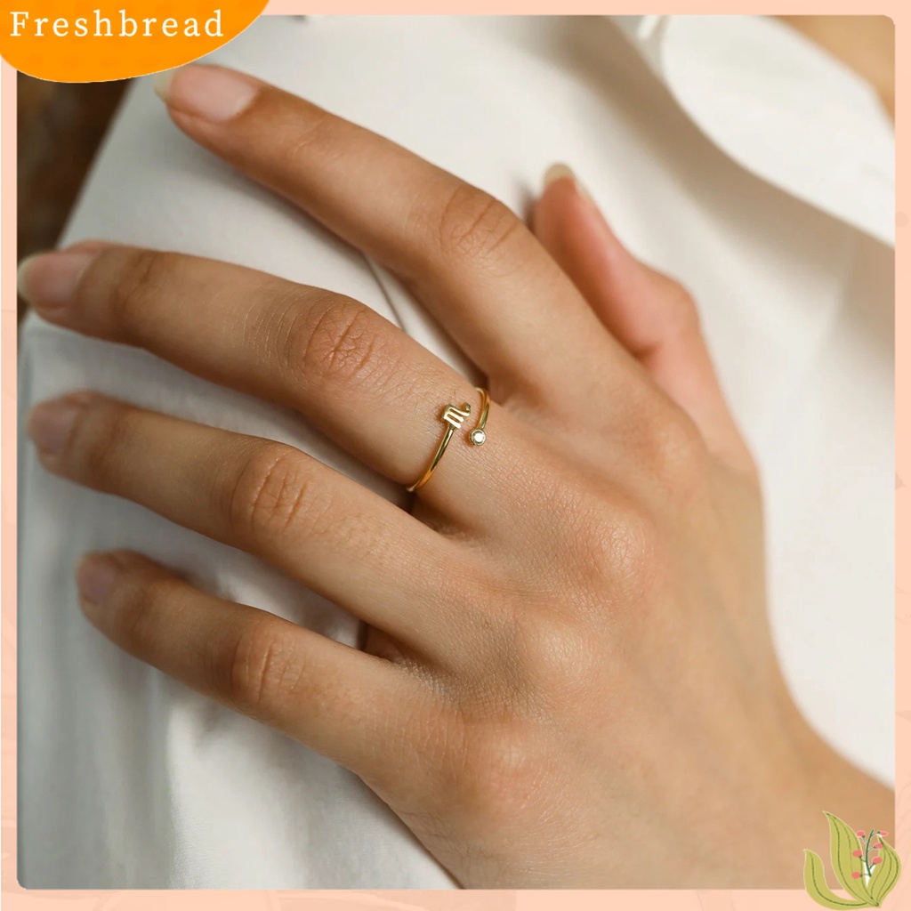 &lt; Freshbread &gt; Wanita Cincin Konstelasi Berlian Imitasi Klasik Fashion Penampilan Electroplating Finger Ring Untuk Pakaian Sehari-Hari