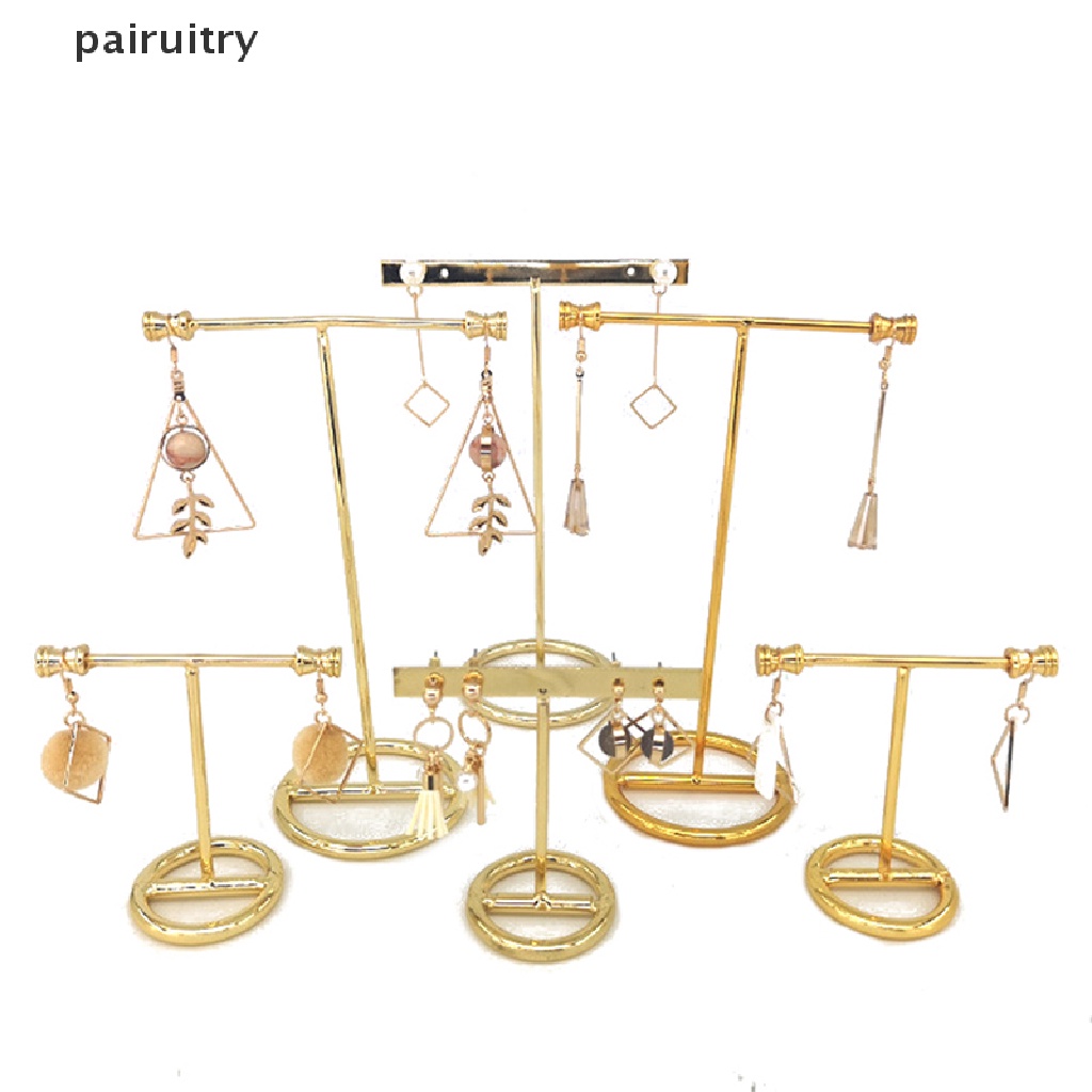 Prt Earrings Display Stand Rak Display Anting Emas Bentuk T Anting Showcase PRT