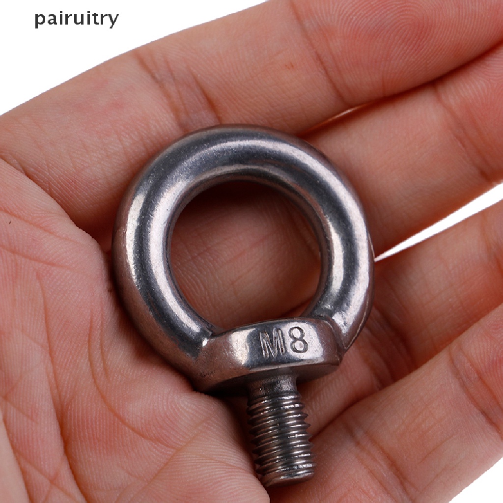 Prt 1pc304lubang Ring Loop Sekrup Mata Lifg Laut Bahan Stainless Steel Untuk Eyebolt PRT