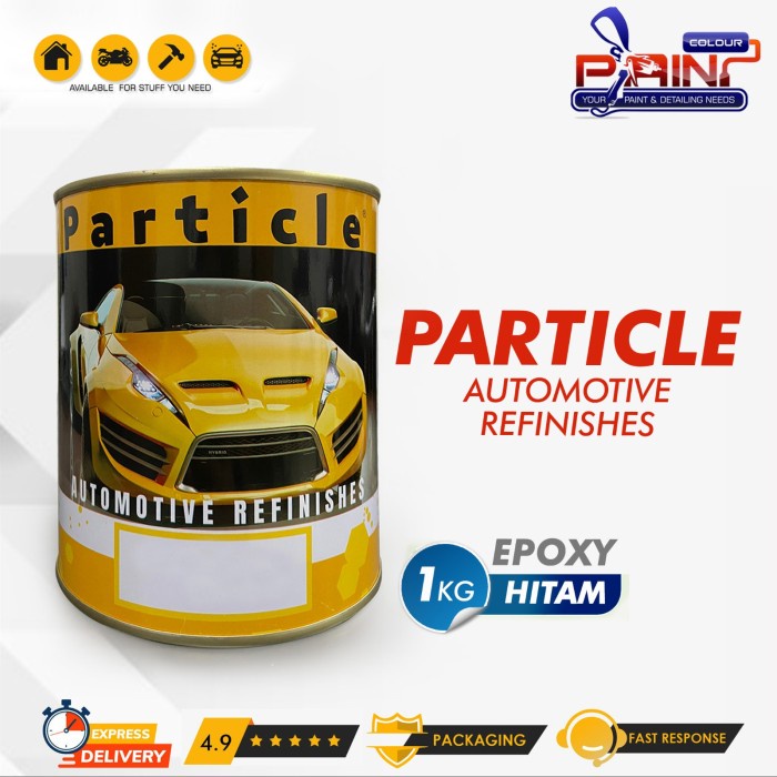 Epoxy Filler PARTICLE Black - Cat Dasar Particle Hitam 1 Kg