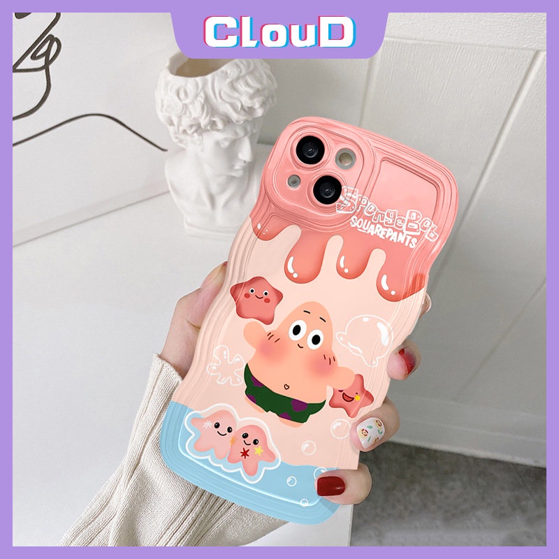 Case Case Kartun SpongeBob Redmi A1 10A 9 9T 9A 10C 10 A1+9C Note10 8 9 11 11s 10s 11Pro 9s 10Pro Max Mi 11T Pro POCO X3 NFC Pro M3 Cute Patrick Star Soft Tpu Wavy Ede Sarung