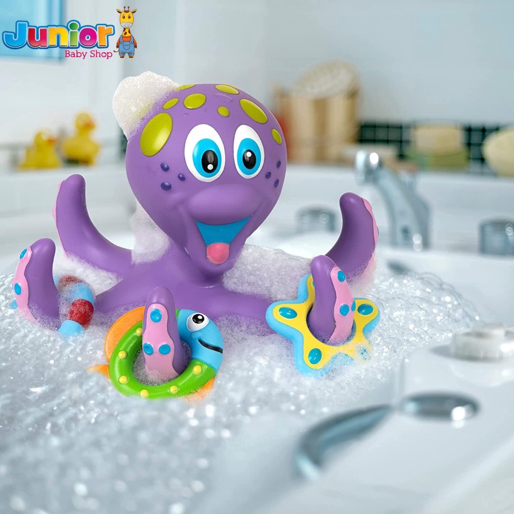 Nuby Octopus Hoopla - Mainan Air Anak Bayi 18+m