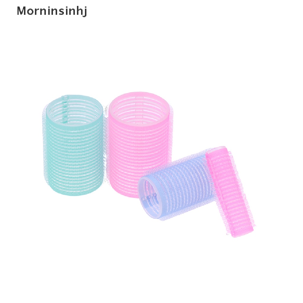 Mornin 6Pcs Self Grip Hair Rollers Cling Beda Ukuran DIY Hairdressing Pengeriting Rambut id