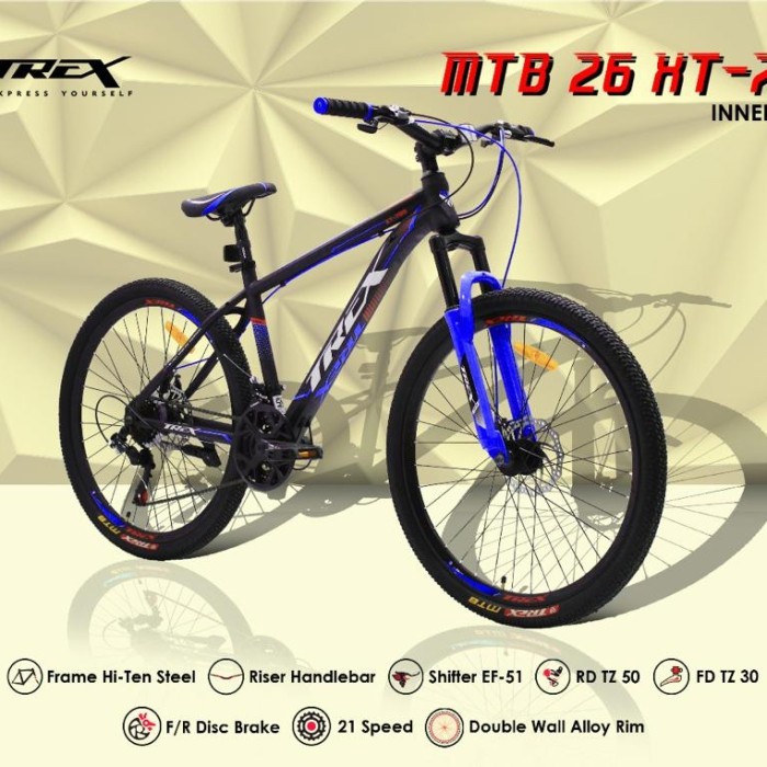 Sepeda MTB 26 inch Trex XT 789 inner cable