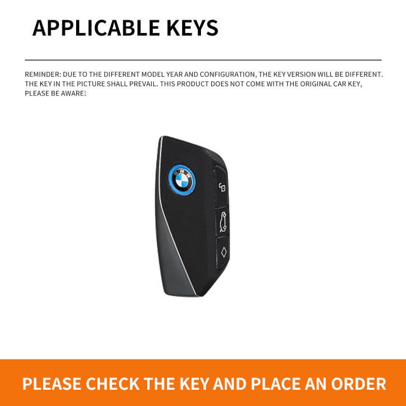 [Tersedia] Untuk Bmw iX iX1 I20 I7 X7 7Series Zinc Alloy TPU Kunci Mobil Case Cover Kunci Tas Gantungan Kunci Aksesoris