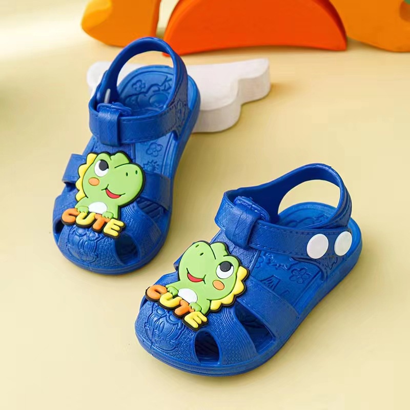 Sepatu Sendal Dino Anak Laki-laki dan Perempuan Karakter Dino Lucu Nyaman Lembut Grosir Non-Slip Murah Outdoor Indoor Grosir