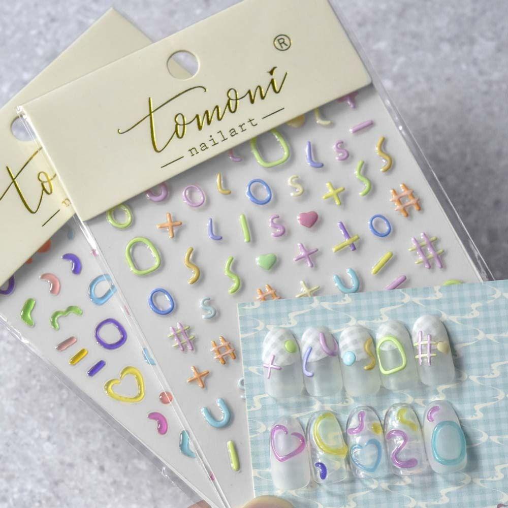 Mxbeauty Kartun Stiker Kuku Wanita Perekat Diri Hewan Anjing Jelly Stiker Dekorasi Kuku
