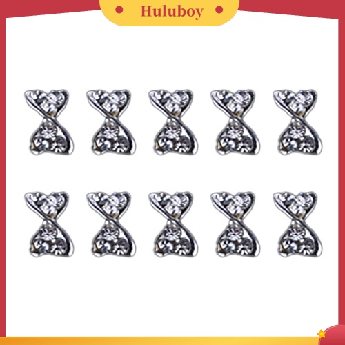 {In Stock} 10pcs 3D Nail Art Dasi Kupu Berlian Imitasi Glitters DIY Dekorasi Alat Kecantikan