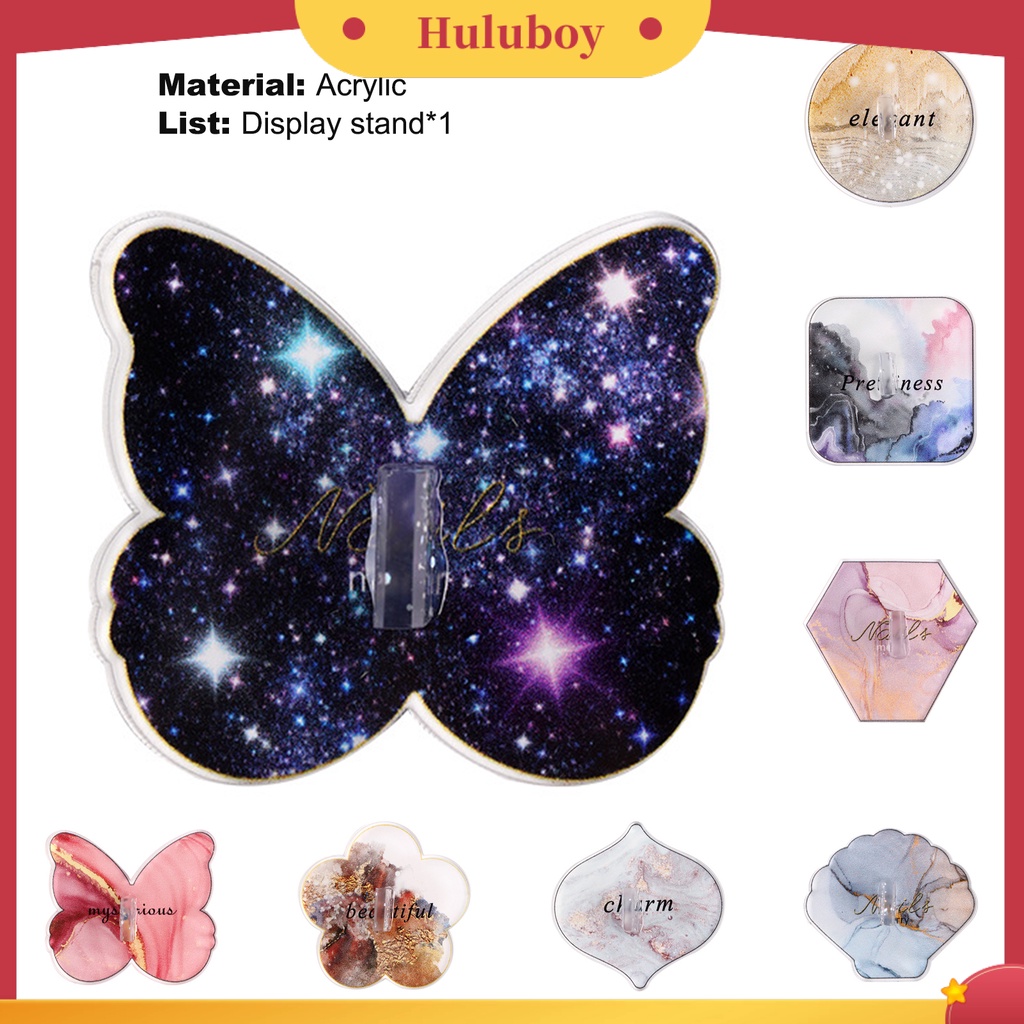 {In Stock} Stand Display Kuku Multifungsi Panjang Sedang Stand Display Nail Art Akrilik Retro Palette Starry Alat Untuk Wanita