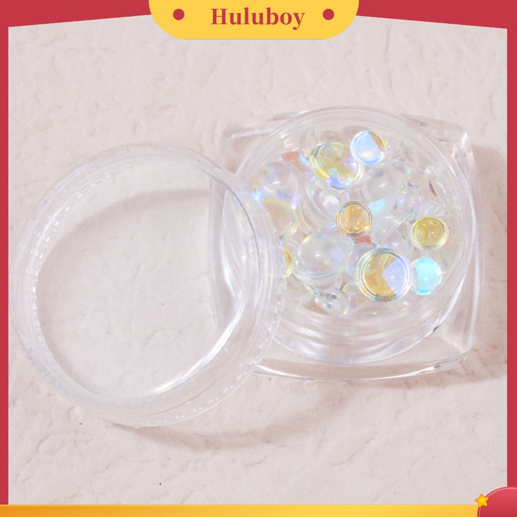 {In Stock} 1kotak Hiasan Kuku Bentuk Biasa Sparkling Mix Size Shiny Visual Effect Aplikasi Lebar Hias Resin Mempesona Nail Charms Dekorasi DIY Manicure Tool Perlengkapan Kuku
