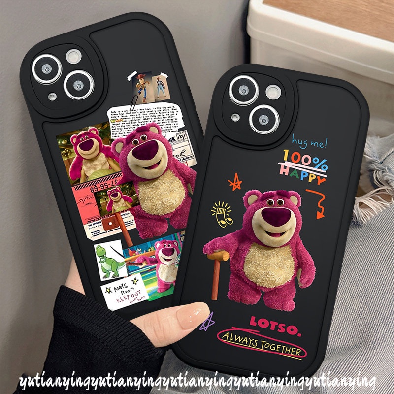 Case Manyo Beruang Strawberry Kartun Samsung A14 5G A12 A13 A50 A04 A04s A30s A52 A73 A21s A33 A11 A02s A32 A03 A72 A23 A50s A10s A52s A31 A51 A22 A53 A03s A20s A71 M32 Soft Case