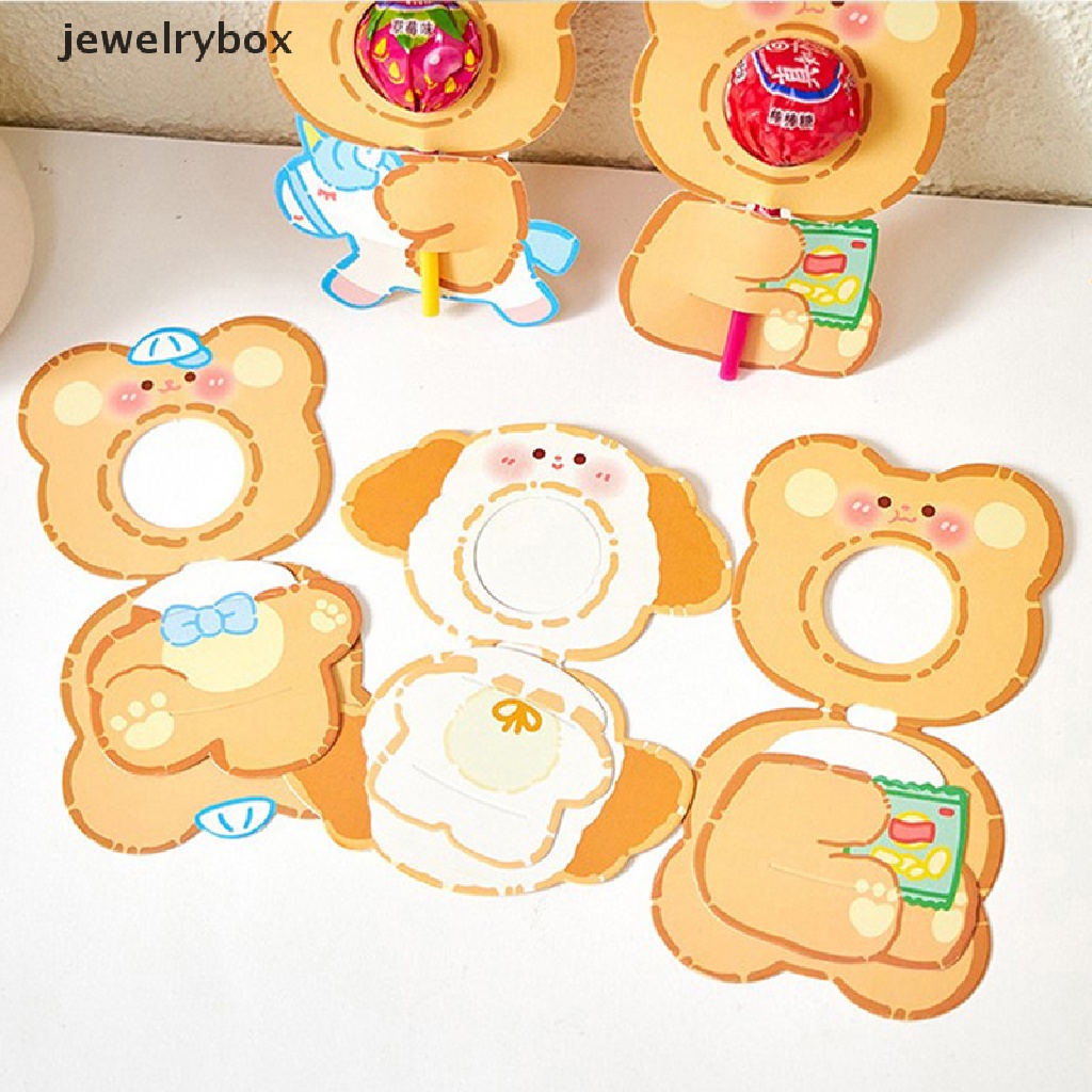 [jewelrybox] 10 Pcs Hewan Lucu Bebek Beruang Permen Lolipop Dekorasi Kartu Perlengkapan Pesta Butik