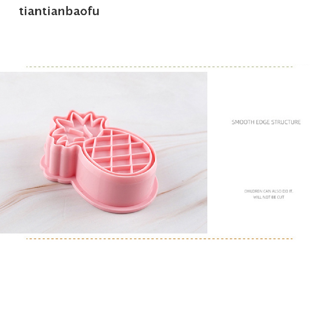[tiantianbaofu] 8pcs Cetakan Embosser Kue Kering Buah 3D Frosg Fondant Plastik Cookie Press Mold Butik