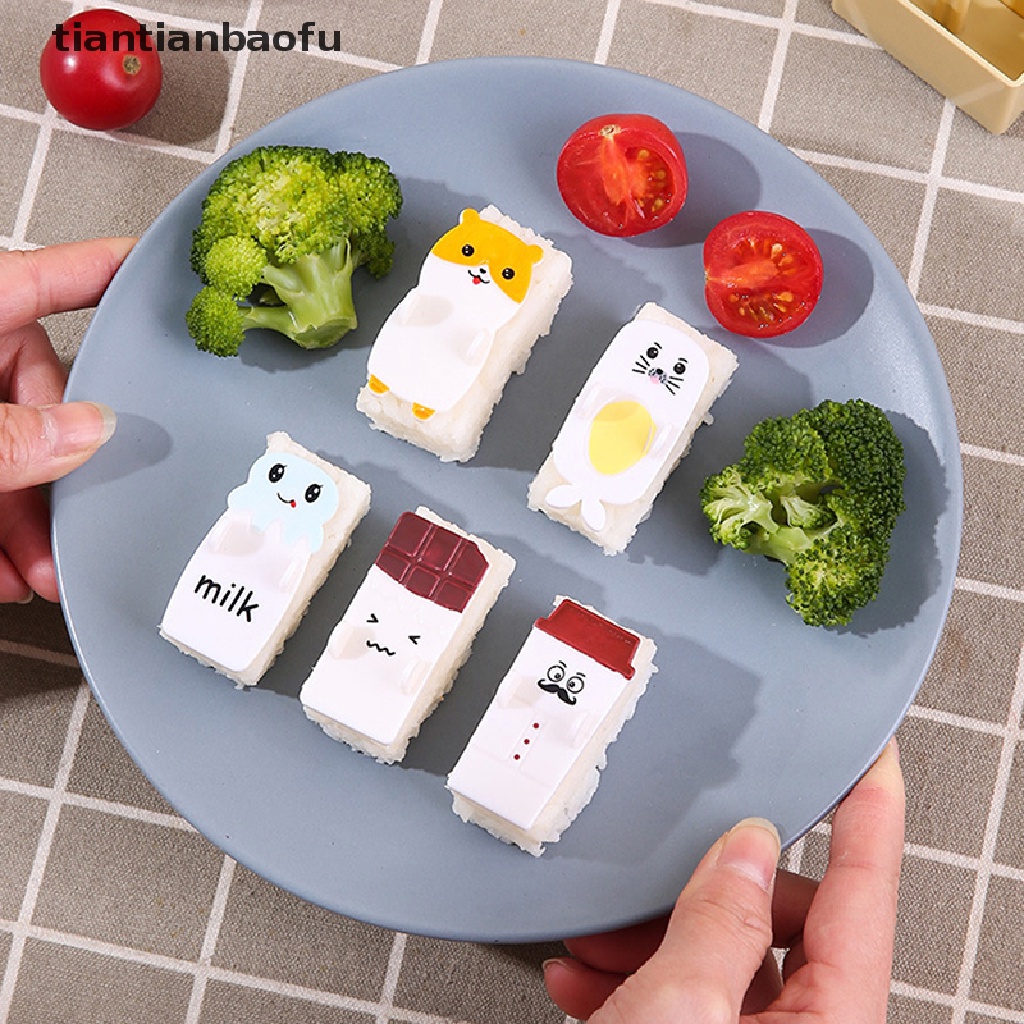 [tiantianbaofu] 1set Rice Ball Cetakan Bento Maker Alat Masak Sushi Rice Mold Gadget Dapur Butik