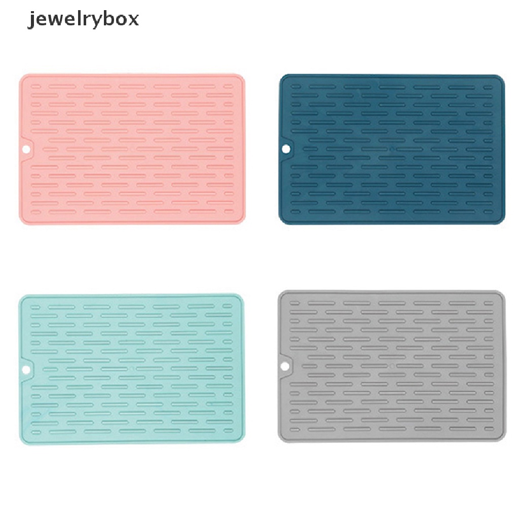 [jewelrybox] Silicone Drainer Mat Anti Slip Tray Peralatan Makan Cushion Organizer Protection Mat Butik