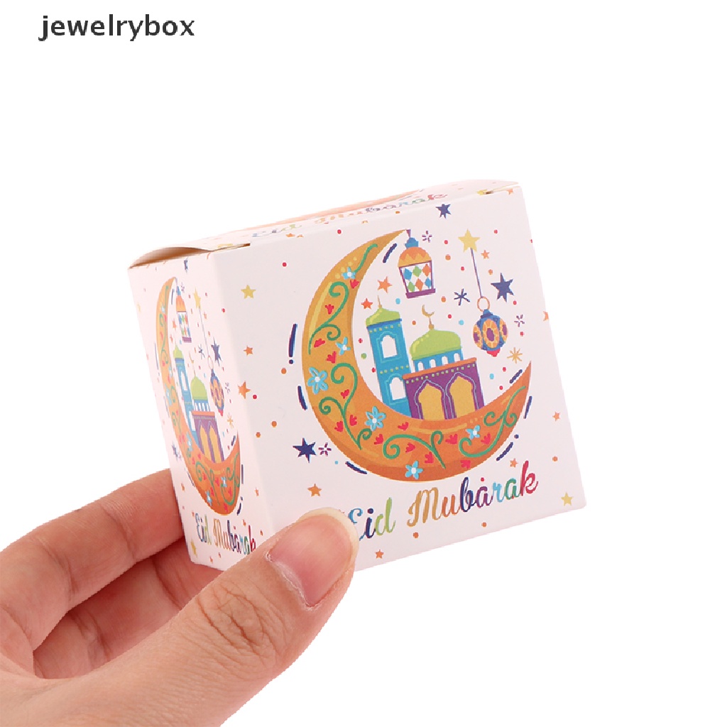 [jewelrybox] 5pcs EID Mubarak Candy Box Dekorasi Ramadhan Gift Packing Box Perlengkapan Pesta Butik