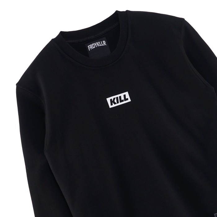 SWEATER FRIDAY KILLER | KILL BOX BLACK CREWNECK