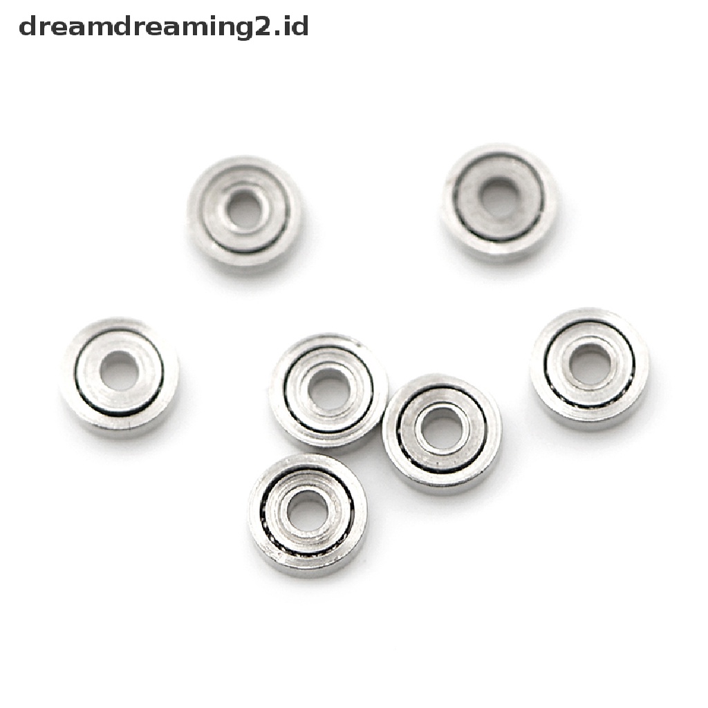 (hot) 10pcs 681ZZ Miniatur Mini Ball Bearing Logam Terbuka Micro Bearing 1x3x1mm//