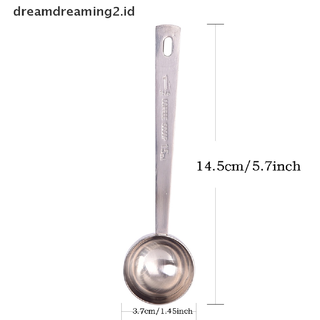 (hot) Sendok Takar Kopi Sendok Makan Stainless Steel Scoop Coffee Tea Baking Sugar//