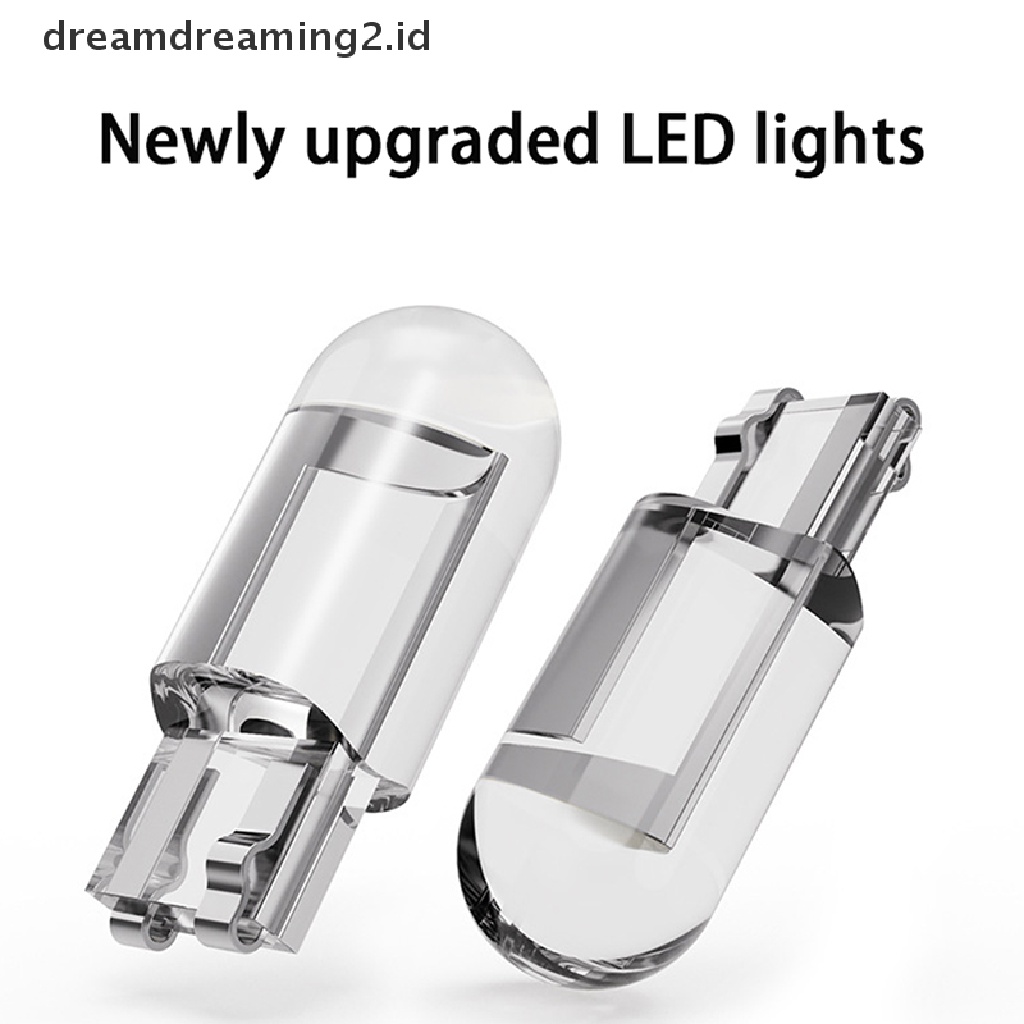 (hot) 10x T10 194 168 W5W 2825lampu Bohlam Interior Plat LED COB 6000K UK//