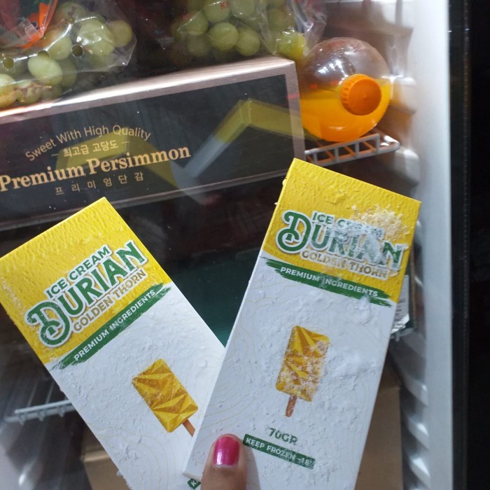 - ES KRIM DURIAN MURNI | Ice Cream Durian Asli 1 pcs