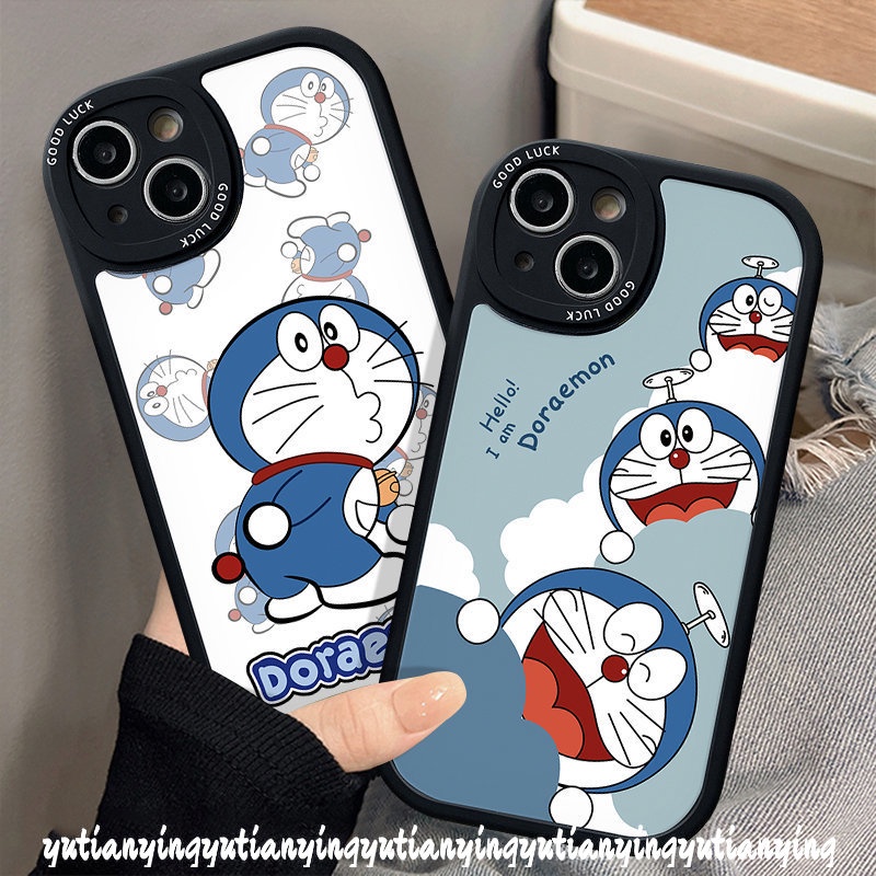 Fashion Cartoon Phone Casing For Infinix Smart 5 6 Hot 11 9 10 Play Hot 11s 10T 10s Infinix Note 8 Hot 10 Lite Cute Cat Doraemon Soft Tpu Round Lens Cover