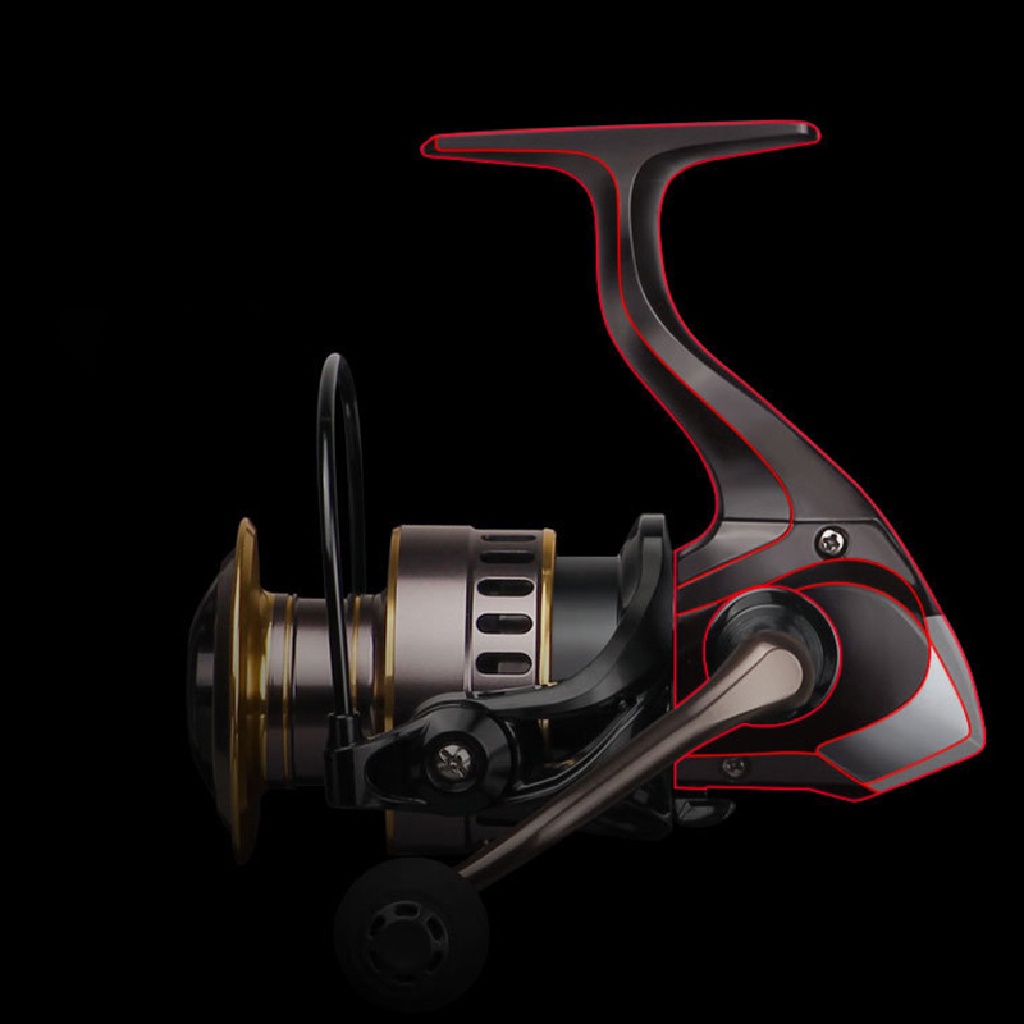 Gentlehappy Gulungan Pancing HE1000-7000 Max Drag 10kg High Speed Metal Spool Spinning Reel id