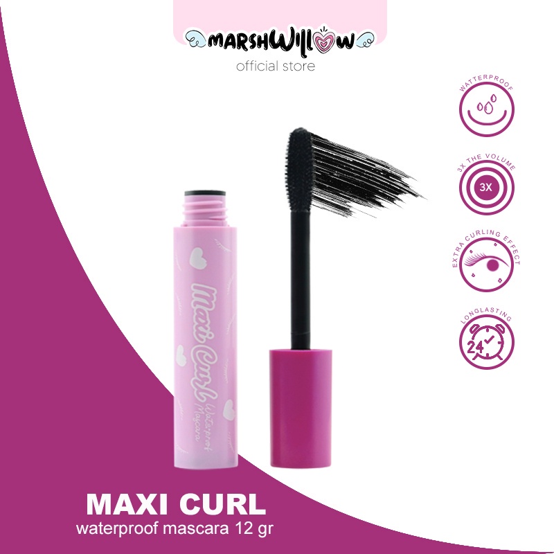 Marshwillow Mascara Overcurl - Extra Volume / PRETTY ME MASKARA / maxi curl maskara