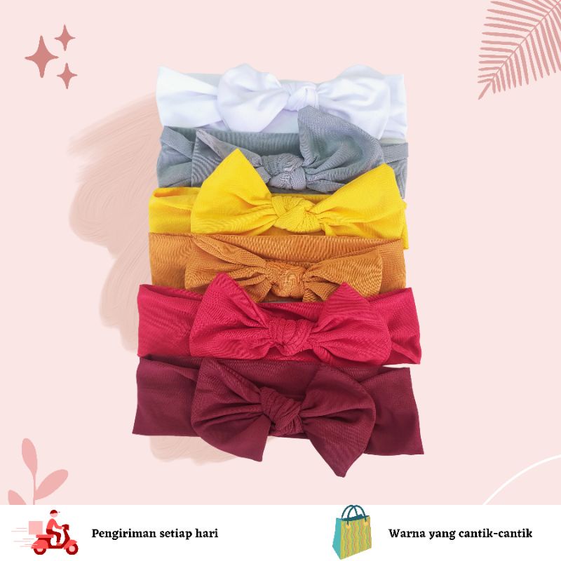 Bandana Bayi Simpul Kupu/Bando Anak Perempuan/Bando Bayi