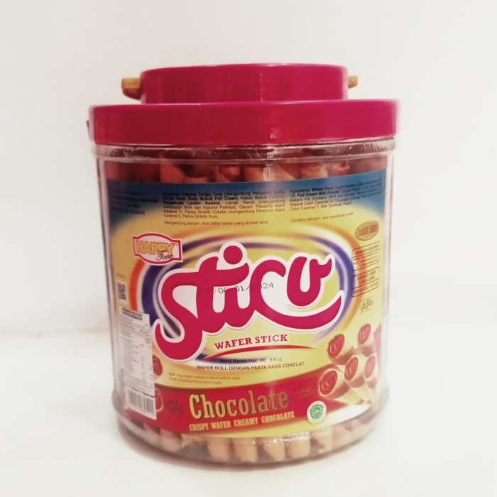 

Astor Stico Wafer Stick Chocolate 1 Dus Isi 6 Toples 440g