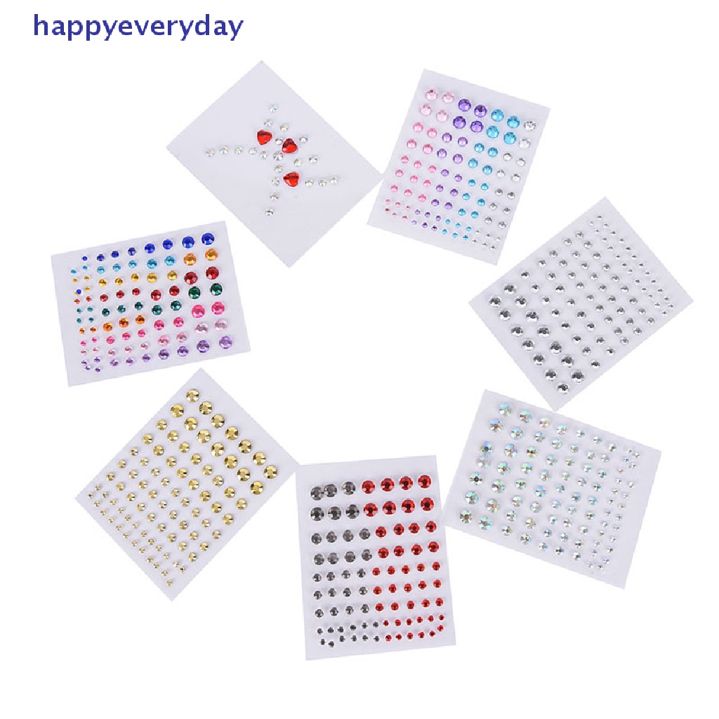 [happy] New Jewel Eyes Makeup Crystal Eyes Stiker Tato Diamond Glitter Stiker Makeup [ID]