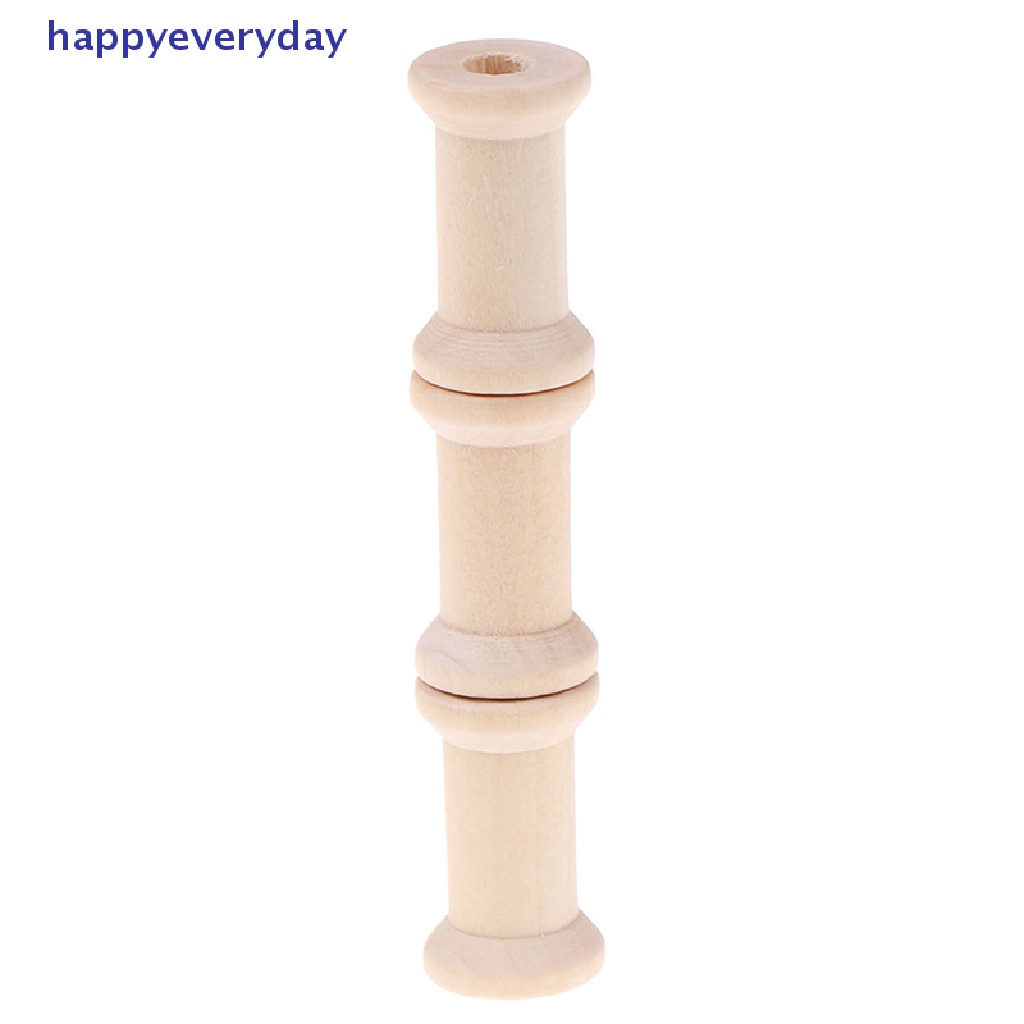 [happy] 10pcs Bobbins Spools Reels Organizer Untuk Jahit Pita Benang Kerajinan Kayu  [ID] Baju Kaos Distro Pria Wanita Lengan Panjang [ID]