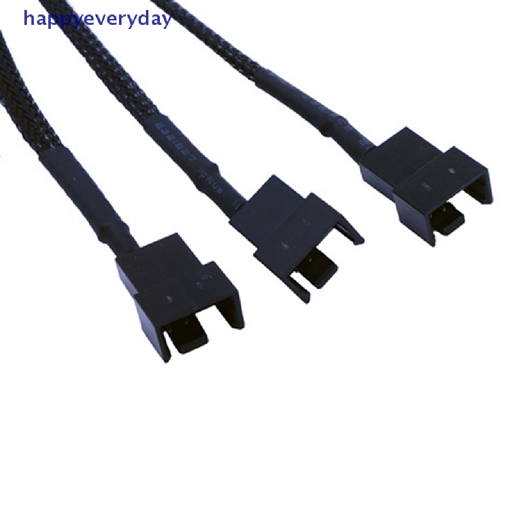 [happy] Molex Tembaga Ke 3arah 3Pin/4Pin Kabel Adaptor Power Fan Splitter Komputer 12V [ID]