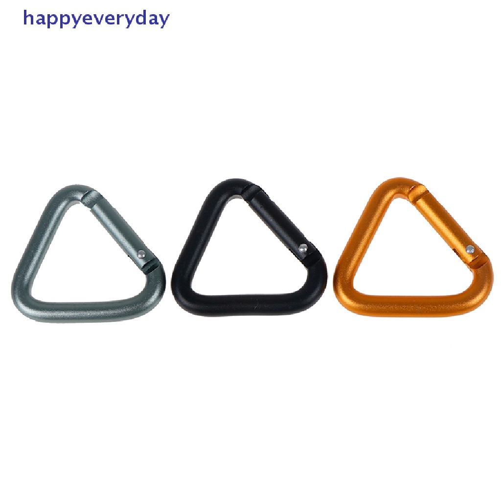 [happy] 1pc Segitiga Carabiner Outdoor Camping Hiking Gantungan Kunci Ketel Gesper Snap Clip [ID]