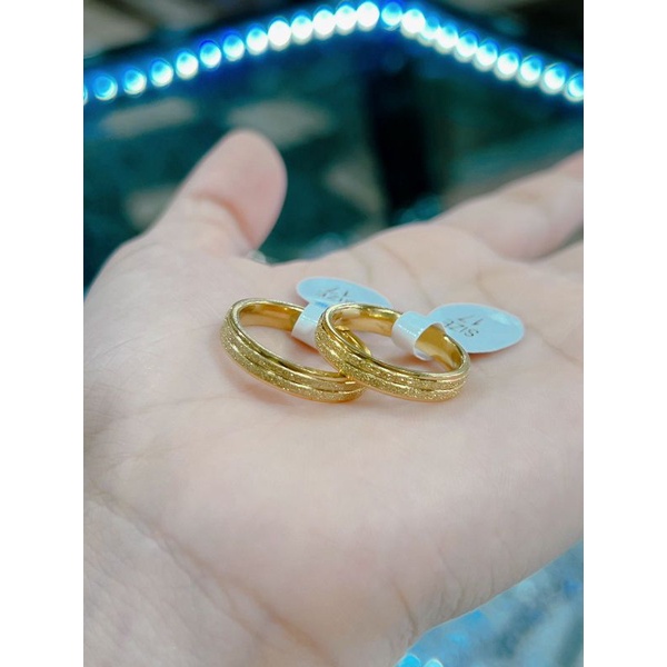 COD AJA!! Cincin couple titanium gold (harga sepasang)