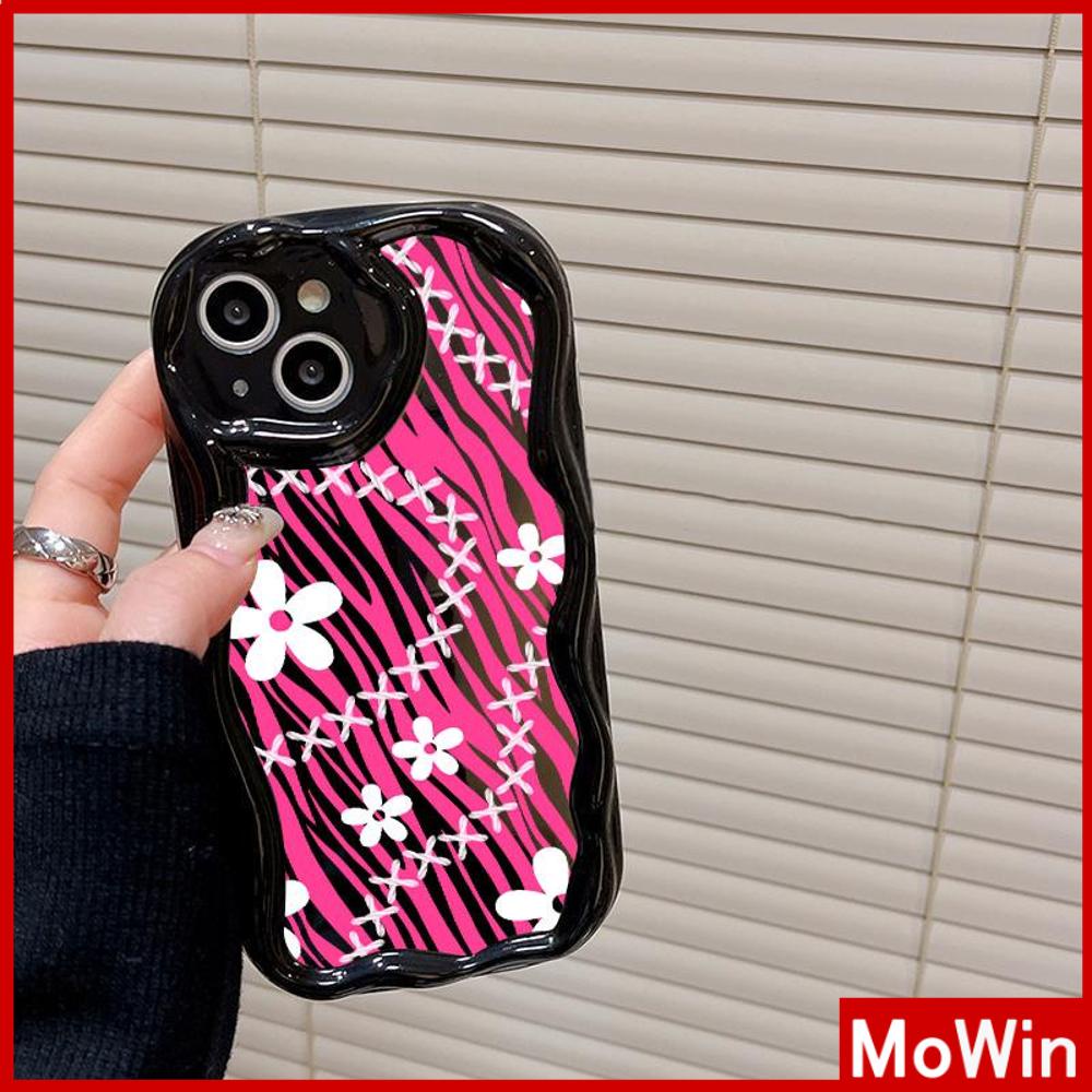 For iPhone 14 Pro Max iPhone Case 3D Curved Edge Wave Glossy Black TPU Airbag Shockproof Camera Cover colored flower Compatible with iPhone 13 Pro max 12 Pro Max 11 xr xs max 7Plus