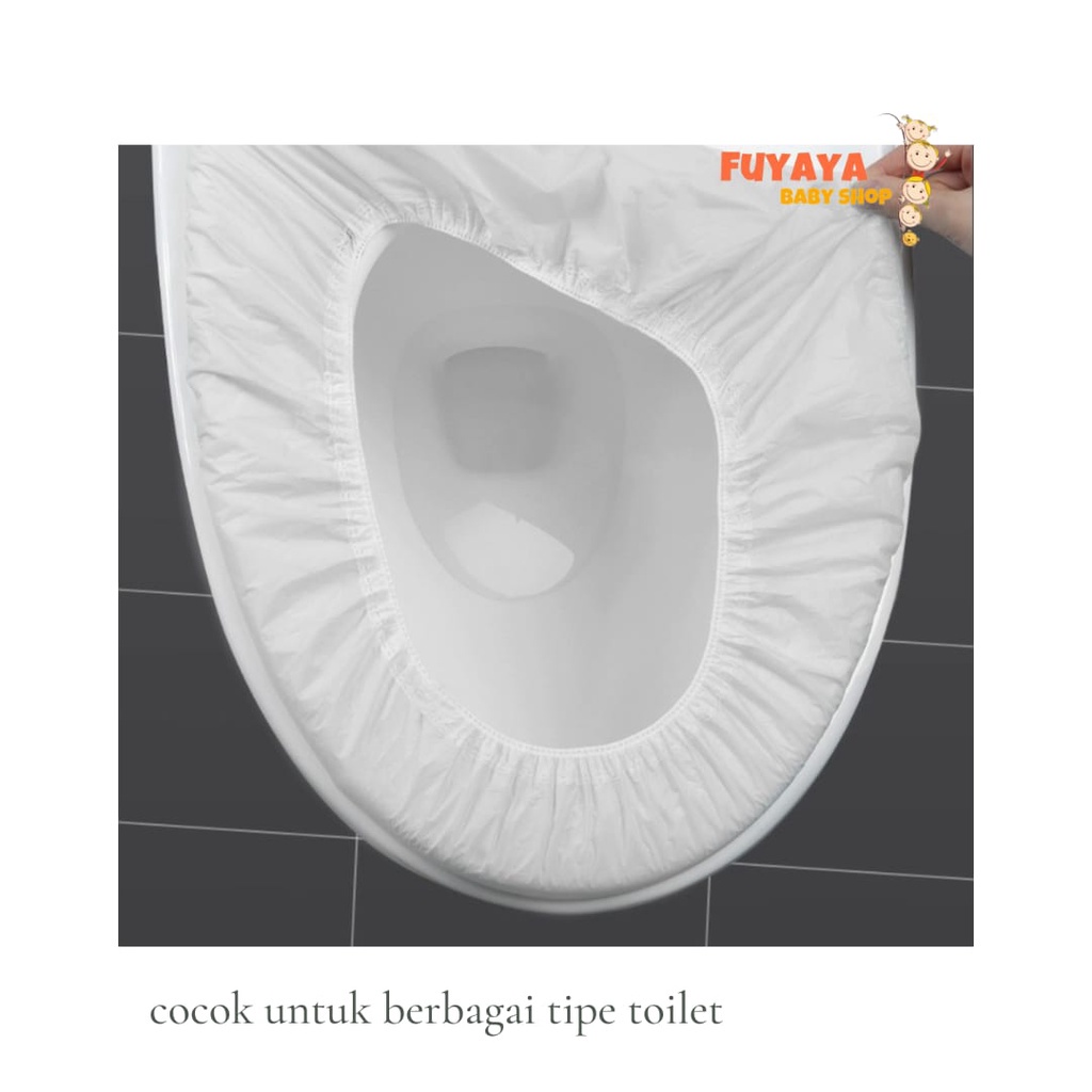 Disposable Toilet Cushion Cover / Bantalan Toilet Sekali Pakai / Travel Friendly / Tatakan Toilet / perlak / Tisu / Penutup Kursi Toilet